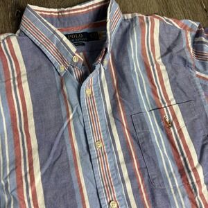 Polo Ralph Lauren Men's XL Oxford Classic Fit Striped Cotton Button Shirt